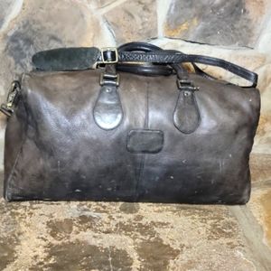 Vintage duffle bag gonari Colombia genuine leather